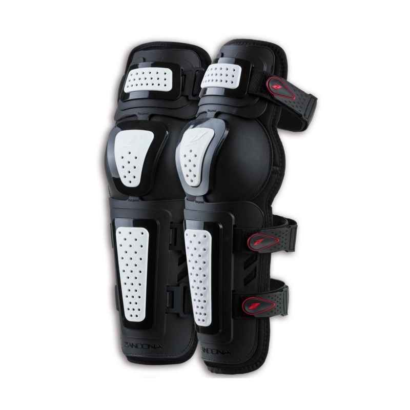 Moto chrániče kolen Zandona Kneeguard Evo černo-bílé