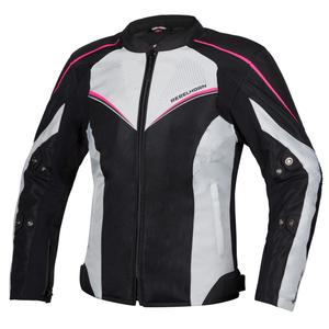 Dames-Rebelhorn Hiflow IV Zwart-Zilver-Roze Motorjack uitverkoop