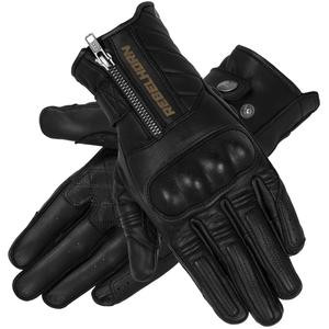 Rebelhorn Hunter zwarte motorhandschoenen uitverkoop