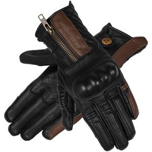 Hunter zwart-bruine motorhandschoenen voor dames uitverkoop
