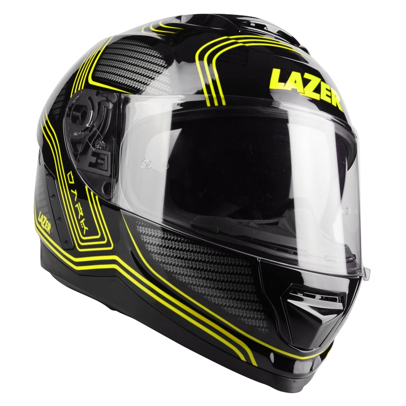 Integraal motorhelm Lazer Rafale EVO Darkside zwart-grijs-fluogeel uitverkoop