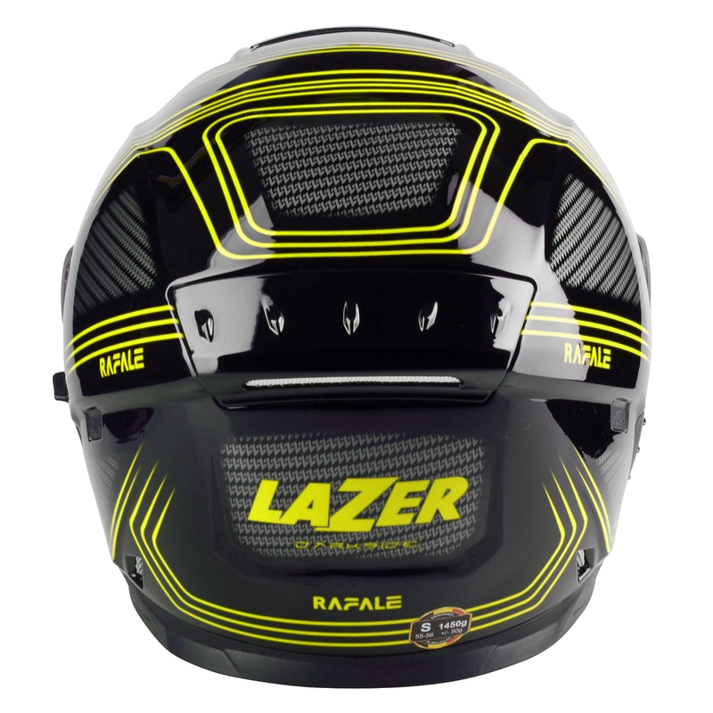 Integraal motorhelm Lazer Rafale EVO Darkside zwart-grijs-fluogeel uitverkoop