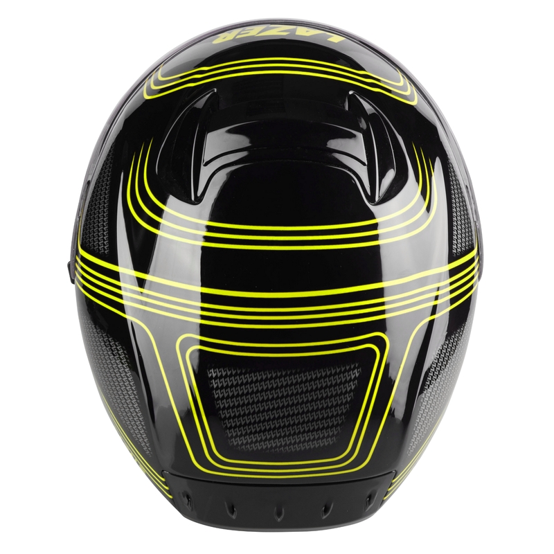 Integraal motorhelm Lazer Rafale EVO Darkside zwart-grijs-fluogeel uitverkoop