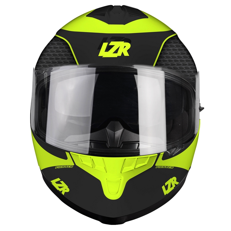 Integraal motorhelm Lazer FH3 Fighter zwart-fluo geel uitverkoop