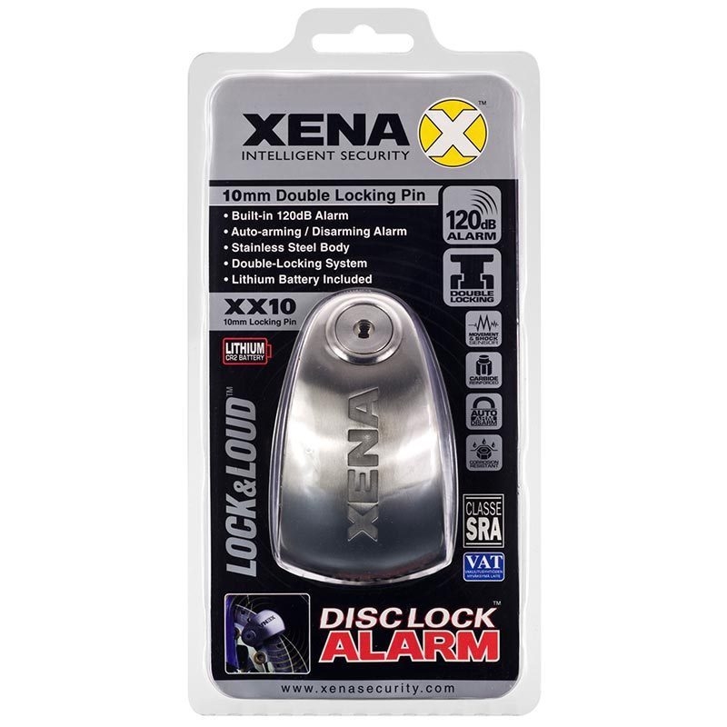Schijfremslot XENA XX10 zilver