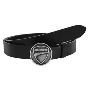 Leren moto riem met Ducati gesp