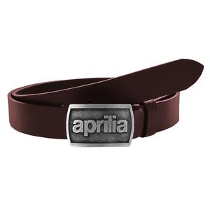 Leren moto riem met gesp Aprilia bruin