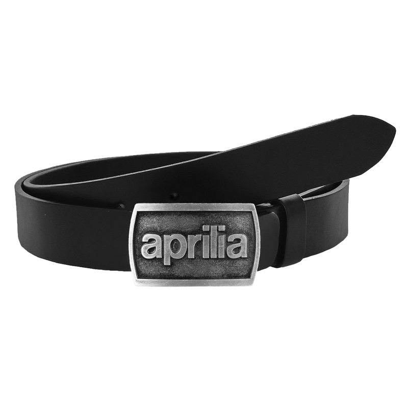 Leren moto riem met Aprilia gesp