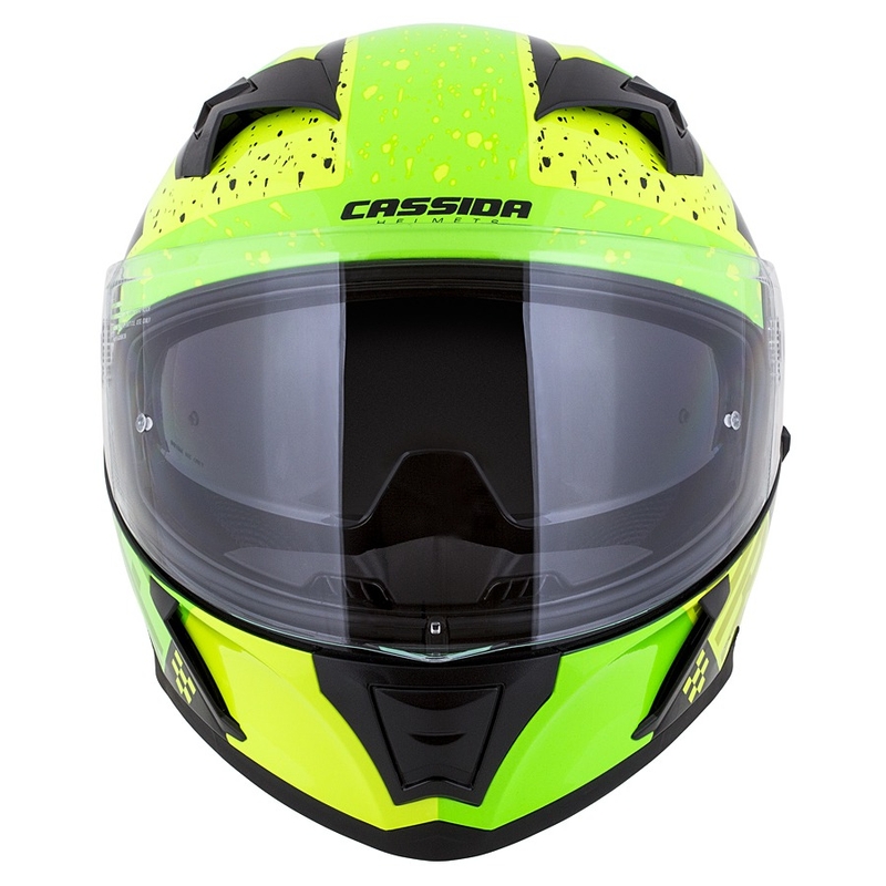 Integral motorhelm Cassida Integral 3.0 DRFT groen en parelgeel