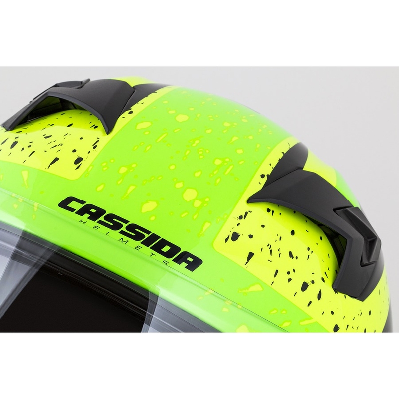 Integral motorhelm Cassida Integral 3.0 DRFT groen en parelgeel
