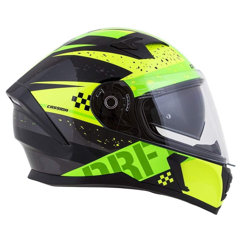 Integral motorhelm Cassida Integral 3.0 DRFT groen en parelgeel