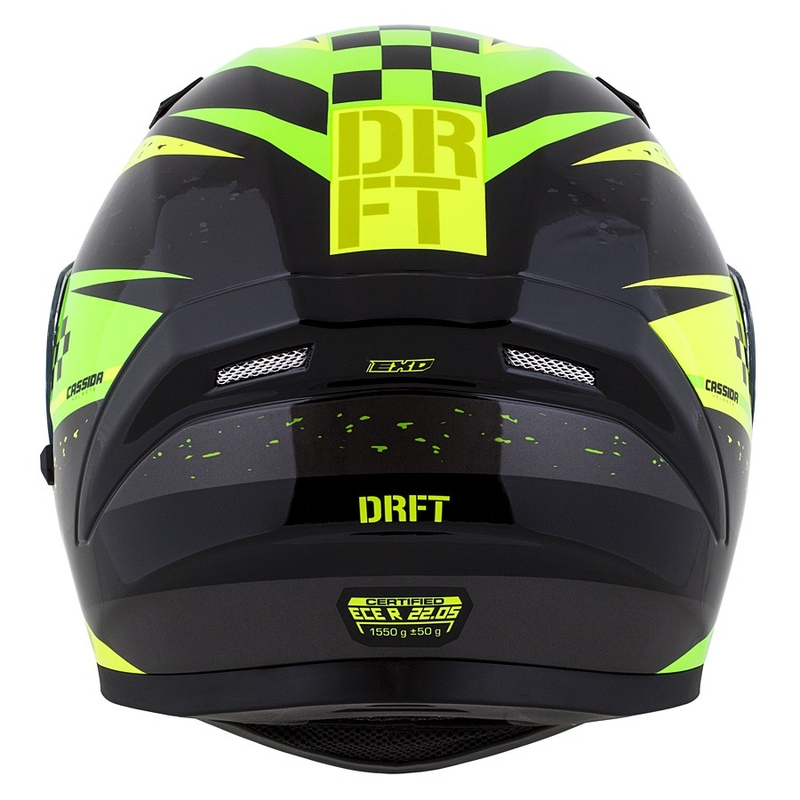 Integral motorhelm Cassida Integral 3.0 DRFT groen en parelgeel