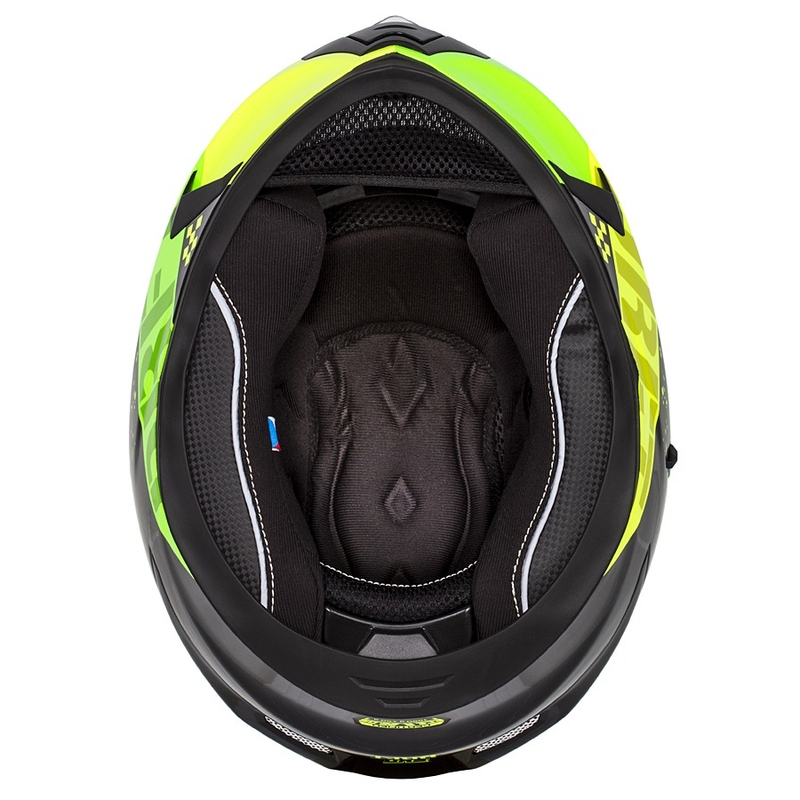 Integral motorhelm Cassida Integral 3.0 DRFT groen en parelgeel