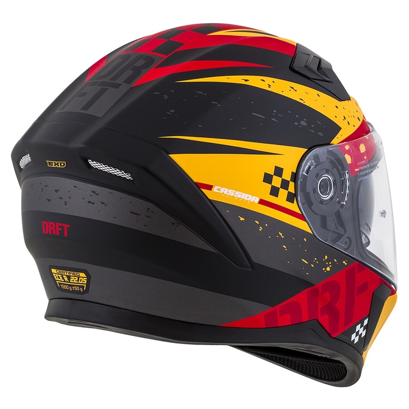 Integraal motorhelm Cassida Integral 3.0 DRFT oranje-fluorood