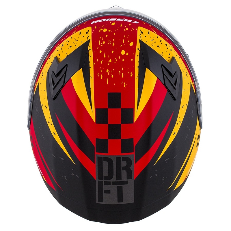 Integraal motorhelm Cassida Integral 3.0 DRFT oranje-fluorood