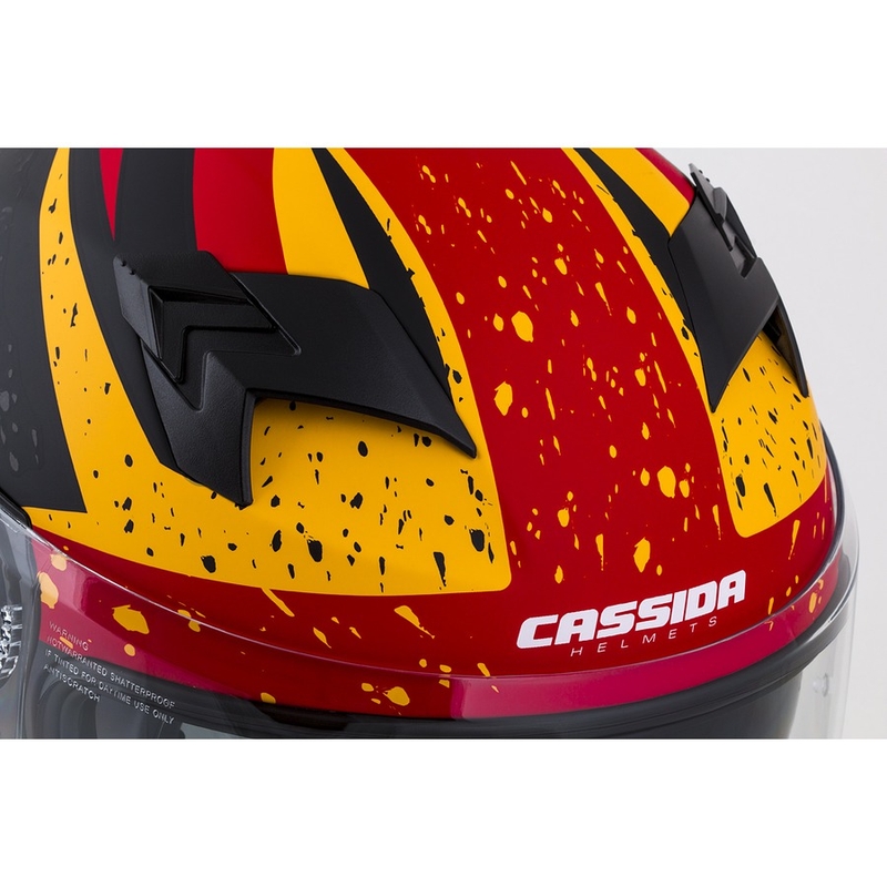 Integraal motorhelm Cassida Integral 3.0 DRFT oranje-fluorood