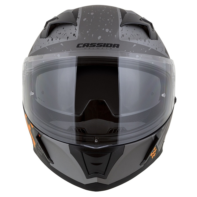 Integral motorhelm Cassida Integral 3.0 DRFT mat grijs-zwart-oranje