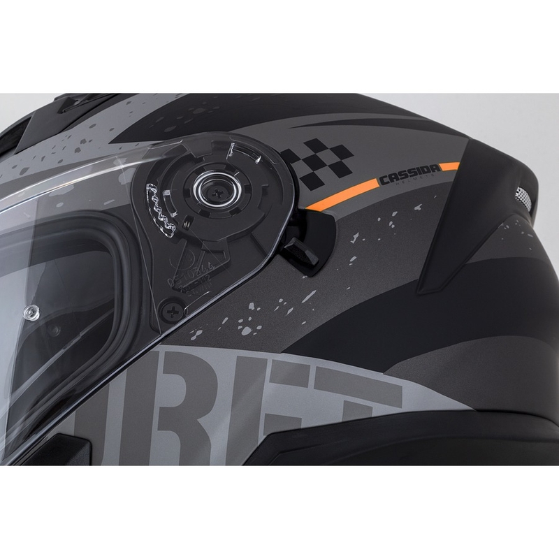 Integral motorhelm Cassida Integral 3.0 DRFT mat grijs-zwart-oranje