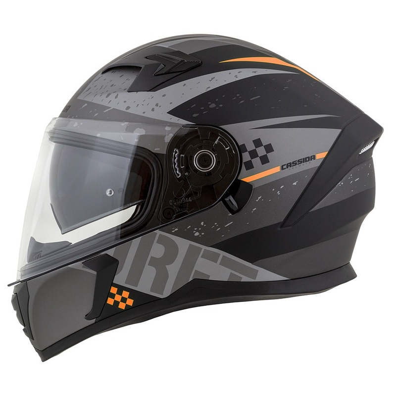 Integral motorhelm Cassida Integral 3.0 DRFT mat grijs-zwart-oranje