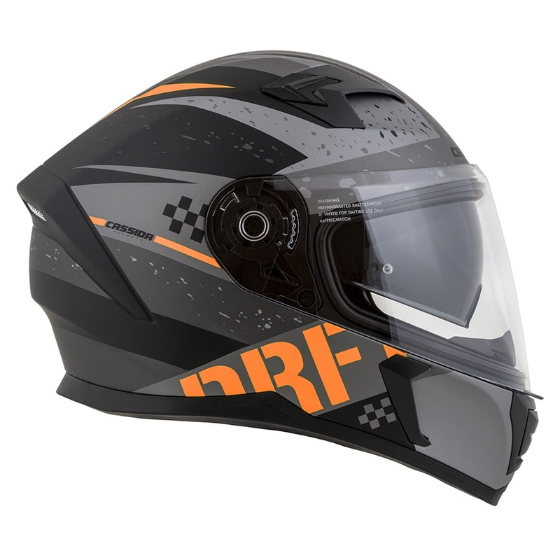 Integral motorhelm Cassida Integral 3.0 DRFT mat grijs-zwart-oranje