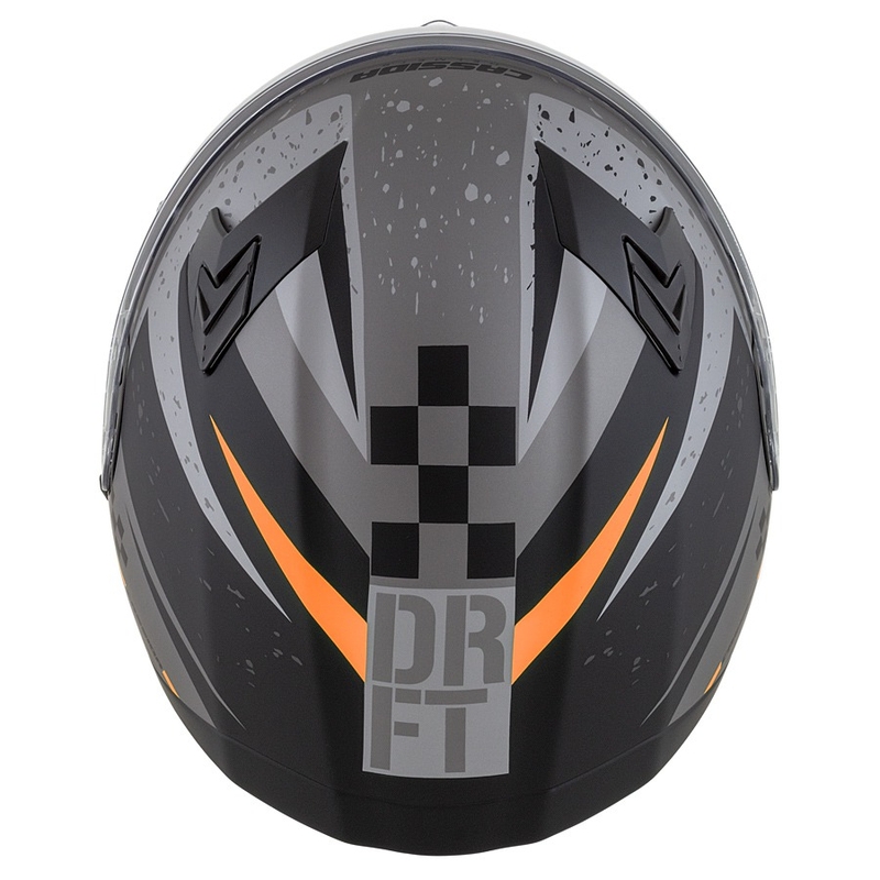 Integral motorhelm Cassida Integral 3.0 DRFT mat grijs-zwart-oranje