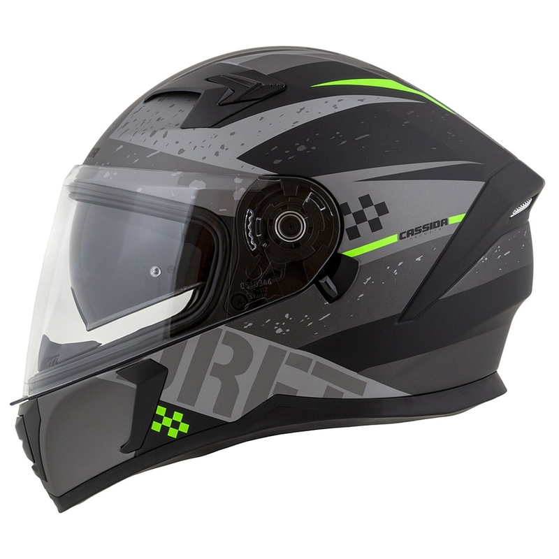 Integral motorhelm Cassida Integral 3.0 DRFT mat grijs-zwart-groen