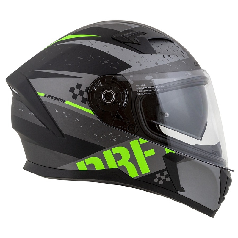 Integral motorhelm Cassida Integral 3.0 DRFT mat grijs-zwart-groen