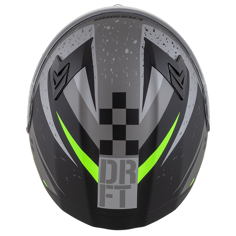 Integral motorhelm Cassida Integral 3.0 DRFT mat grijs-zwart-groen