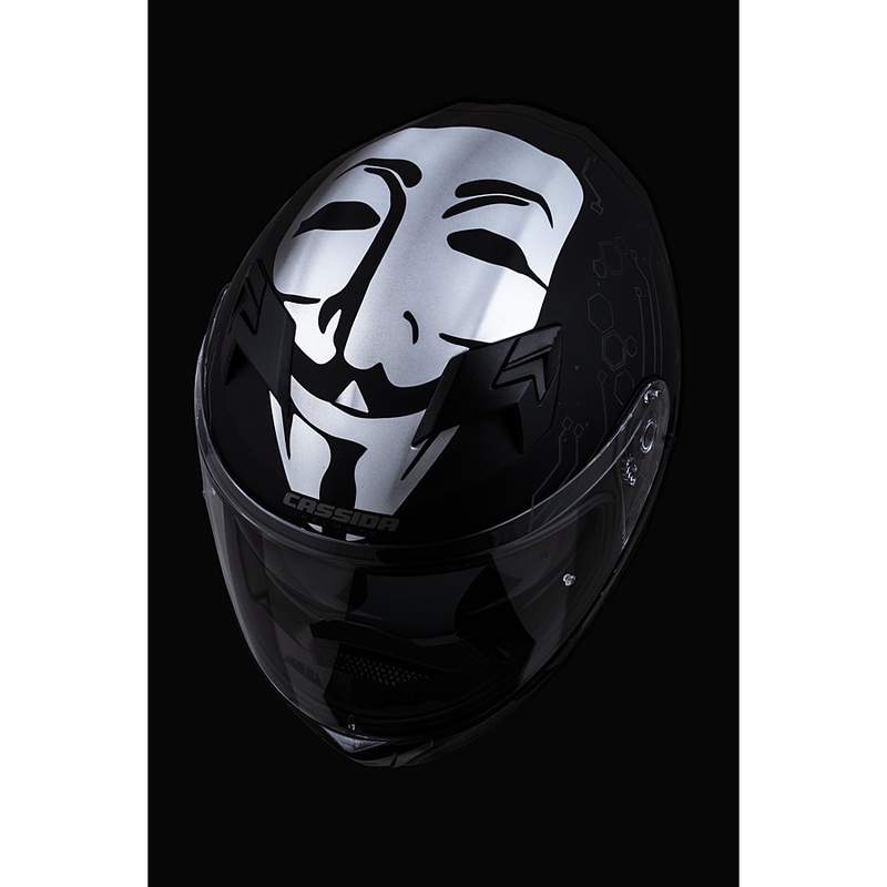 Cassida 3.0 Hack Integrale Motorhelm Groen-Zwart Mat