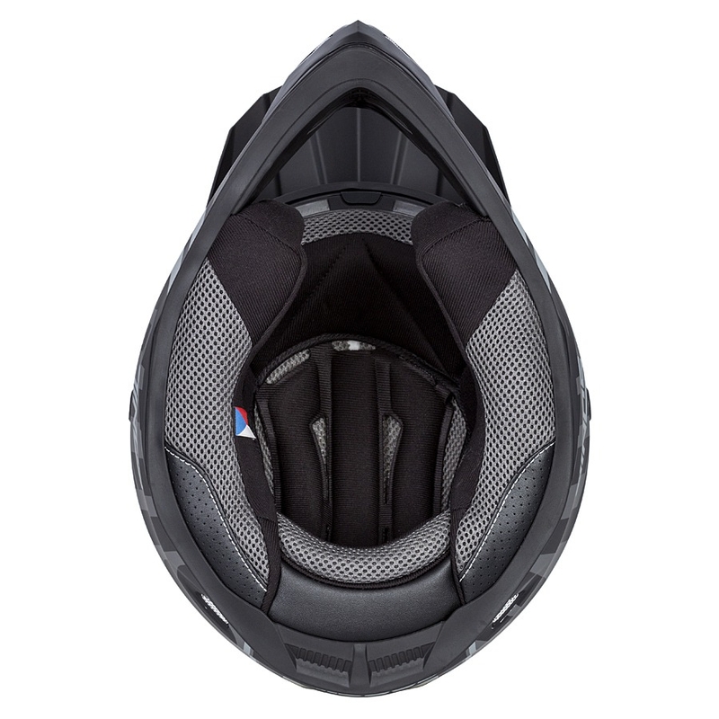 Motokrosová přilba Cassida Cross Cup Sonic černo-šedá matná výprodej