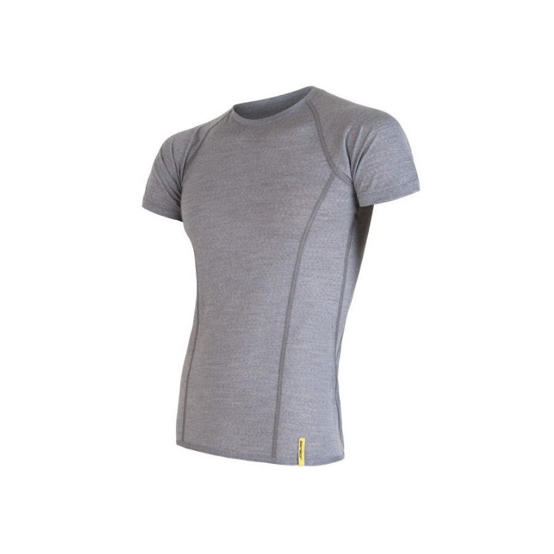 Pánské funkční triko Sensor Merino Active šedé - krátký rukáv výprodej