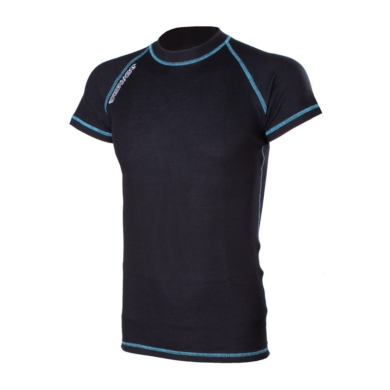 RSA Heat thermoshirt met korte mouwen, zwart-blauw