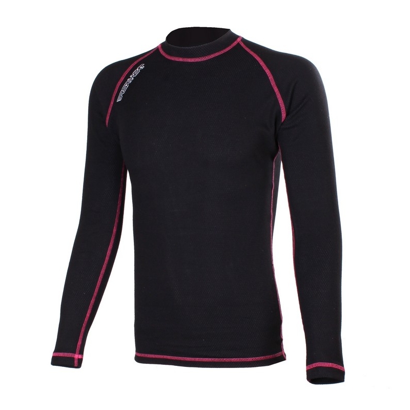 RSA Heat zwart en roze thermoshirt met lange mouwen