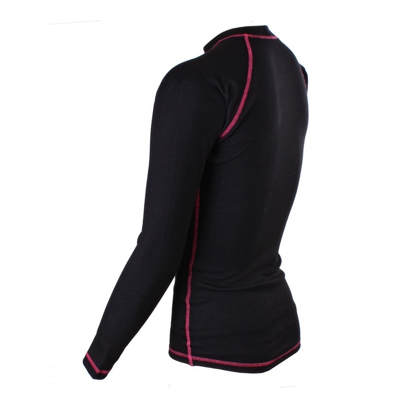 RSA Heat zwart en roze thermoshirt met lange mouwen