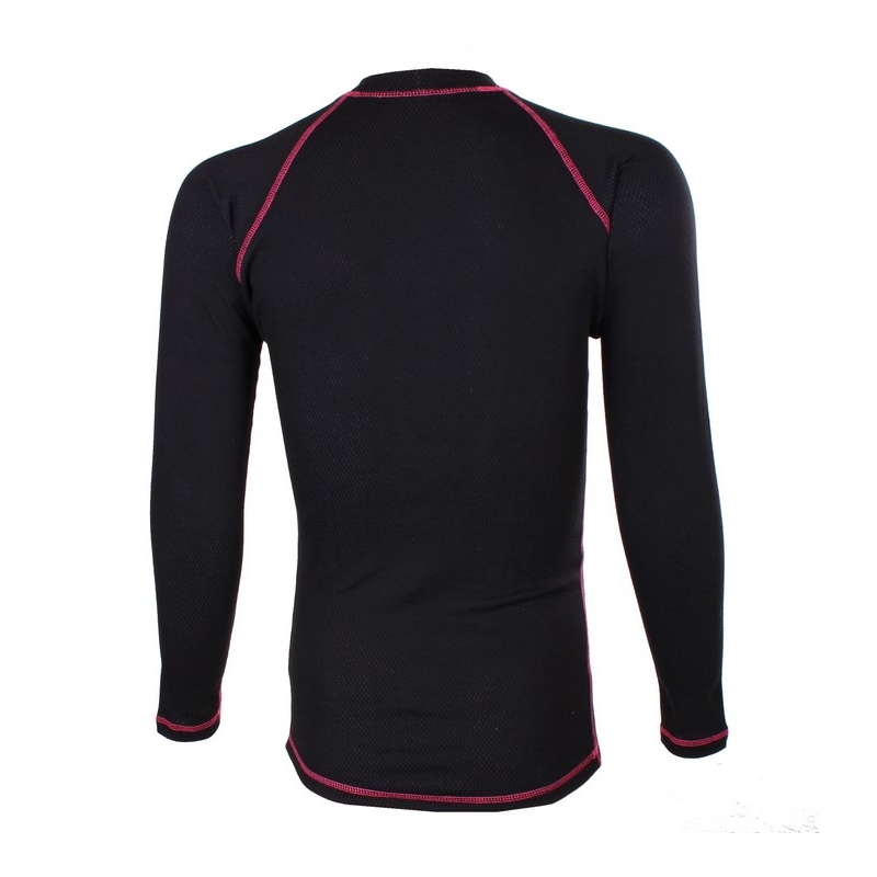 RSA Heat zwart en roze thermoshirt met lange mouwen