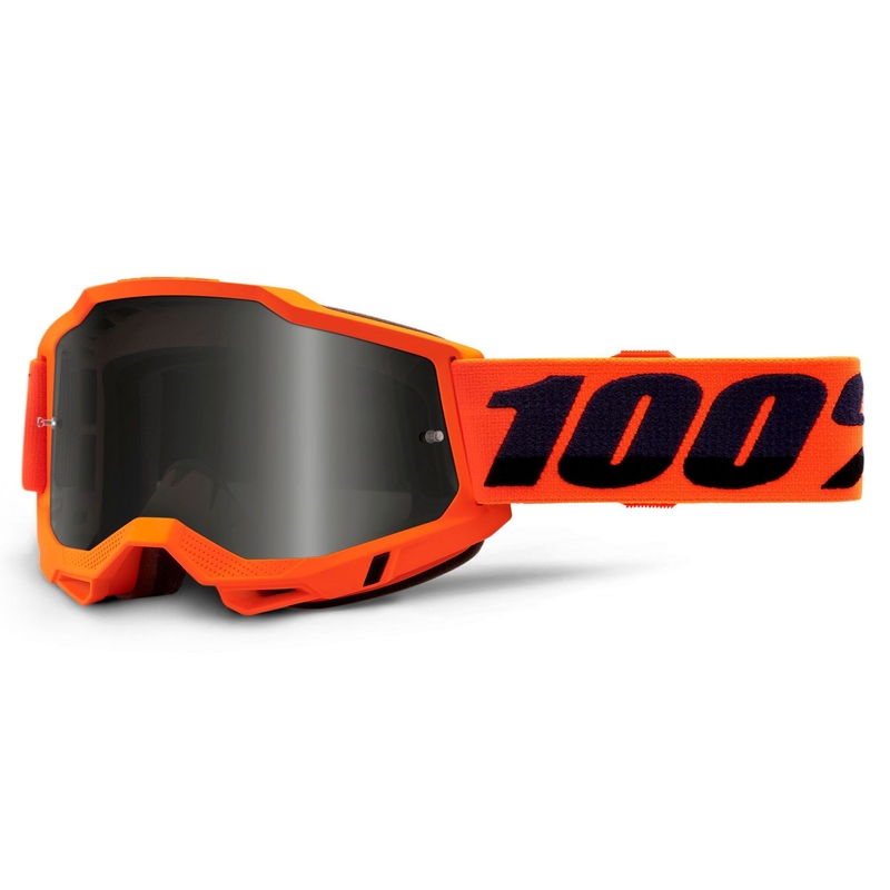 Motorcrossbril 100% ACCURI 2 oranje (gerookt plexi)