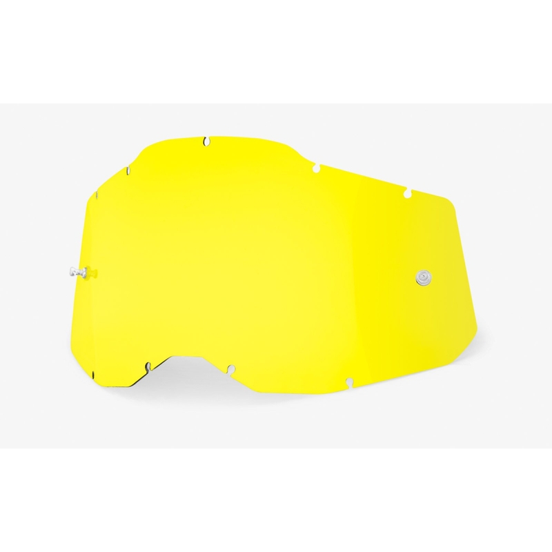 Plexi 100% Racecraft 2/Accuri 2/Strata 2 geel (Anticondens)
