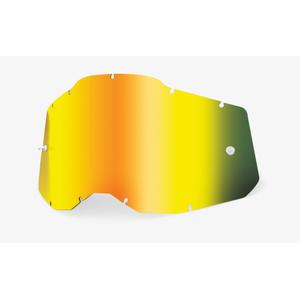 Plexi 100% Racecraft 2/Accuri 2/Strata 2 goud spiegel (Anti-fog)