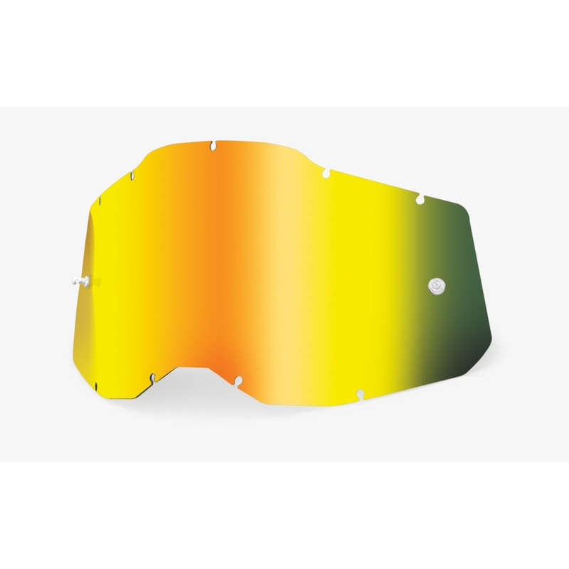 Plexi 100% Racecraft 2/Accuri 2/Strata 2 goud spiegel (Anti-fog)