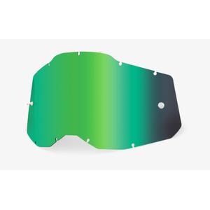 Plexi 100% Racecraft 2/Accuri 2/Strata 2 groen gespiegeld (Anti-fog)
