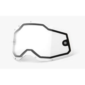 Plexi 100% Racecraft 2/Accuri 2/Strata 2 dubbel helder (Anti-fog)