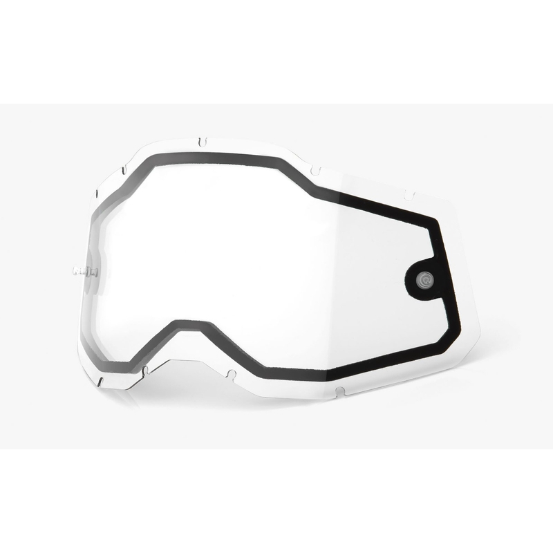 Plexi 100% Racecraft 2/Accuri 2/Strata 2 dubbel helder (Anti-fog)