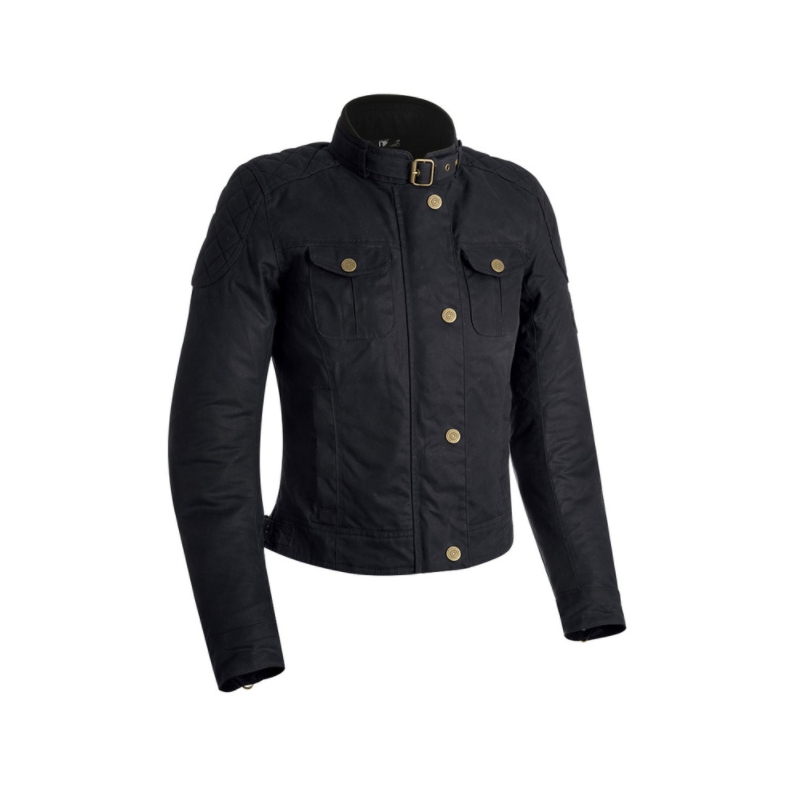 Oxford Holwell dames motorjack zwart uitverkoop
