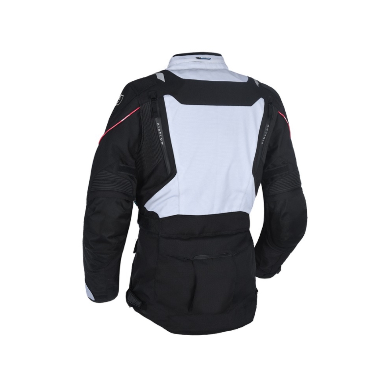 Dámská bunda na motorku Oxford Montreal 3.0 černo-šedo-růžová