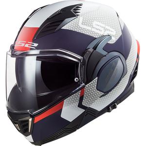 Opklapbare motorhelm LS2 FF900 Valiant II Citius blauw-wit-rood
