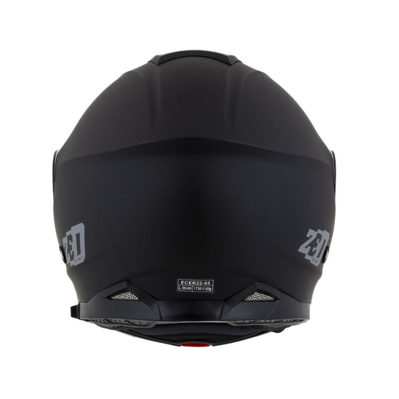 Opklapbare motorhelm ZED F18 zwart mat