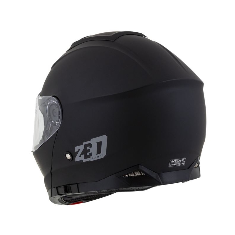 Opklapbare motorhelm ZED F18 zwart mat