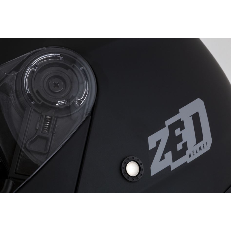 Opklapbare motorhelm ZED F18 zwart mat