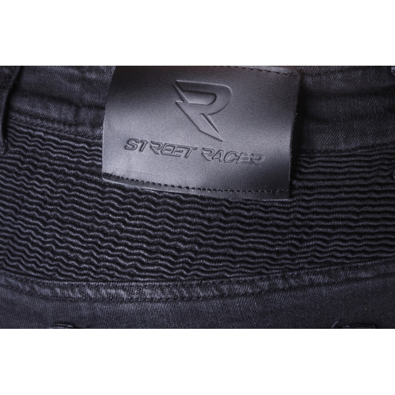 Cropped Motorcycle Jeans Street Racer Spike II CE Zwart