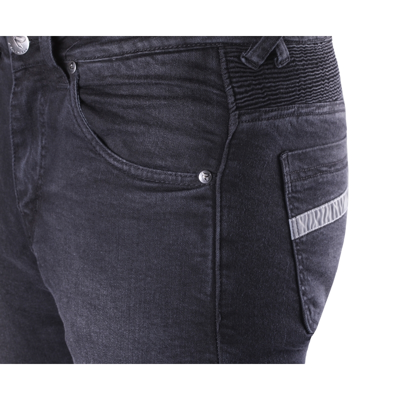 Cropped Motorcycle Jeans Street Racer Spike II CE Zwart